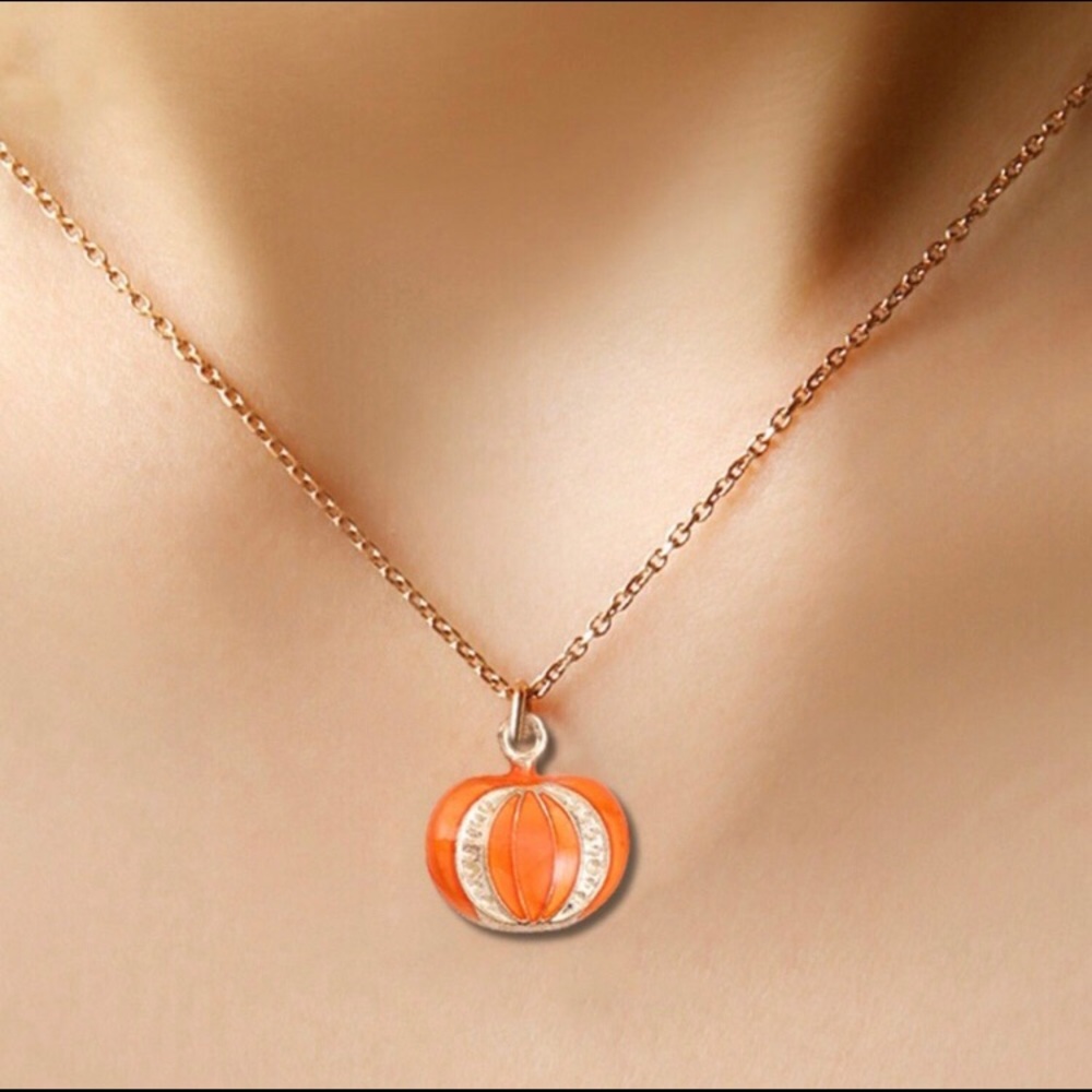 Atelier Sona Pumpkin Halloween Necklace